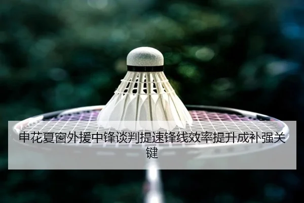 申花夏窗外援中锋谈判提速锋线效率提升成补强关键